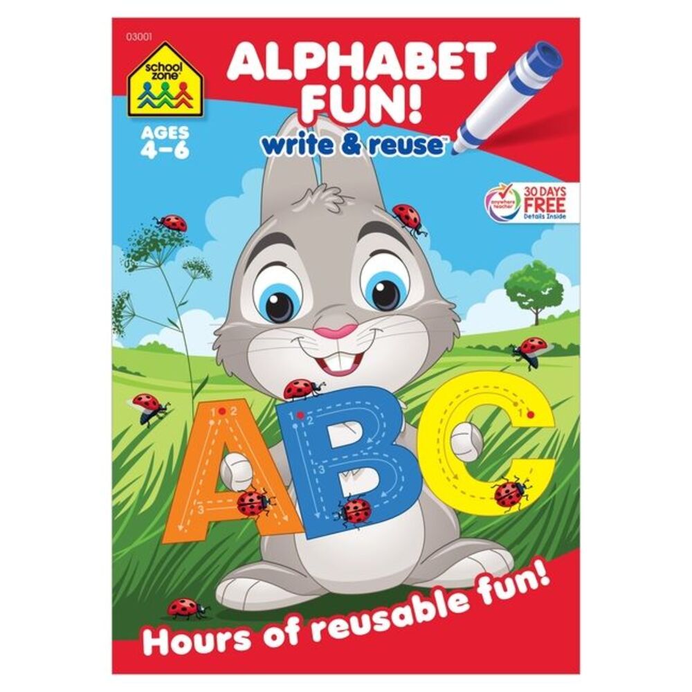 School Zone Alphabet Fun! Write & Reuse Workbook -- School Zone